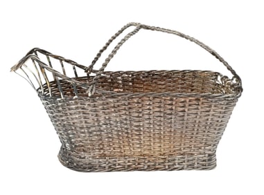Christofle Silver Wine Basket
