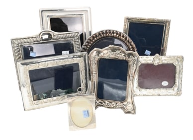 Eight Sterling Silver Picture Frames
