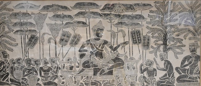 Large Cambodian Temple Rubbing