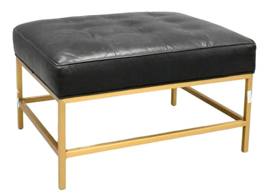 Restoration Hardware Ottoman with Tufted Top