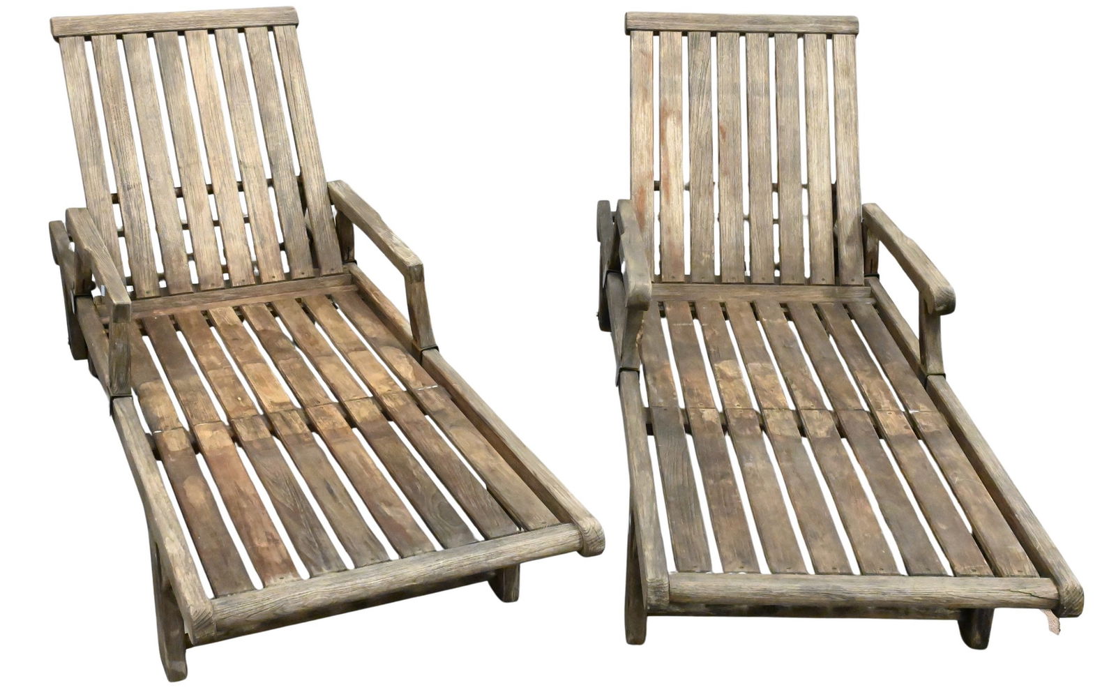 Pair of Kingsley Bate Teak Lounges on Wheels (1 of 3)