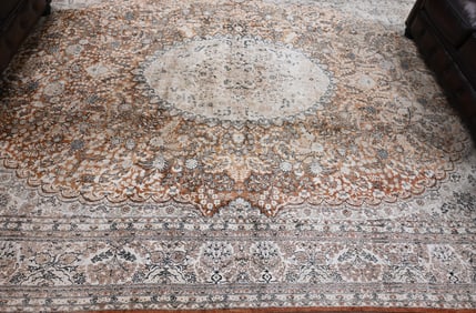 Room Size Silk Blend Oriental Carpet