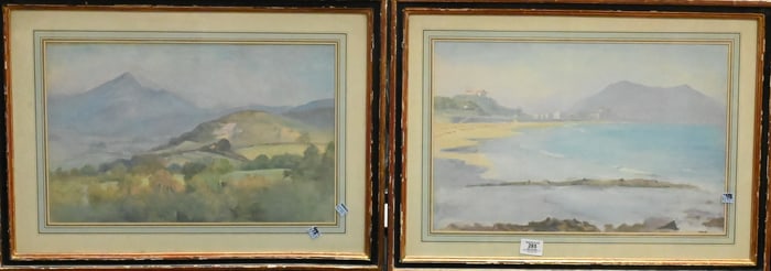 Three Framed Landscapes Attributed to Neville Stephen Lytton (British 1879-1957)