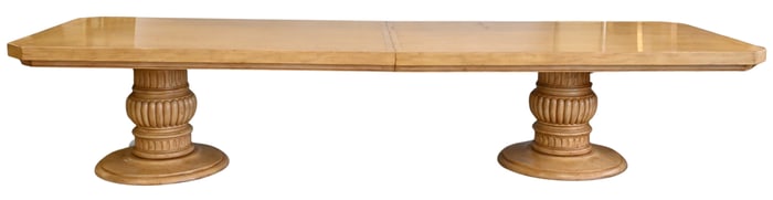 Guy Chaddock and Company Extra Long Double Pedestal Dining Table