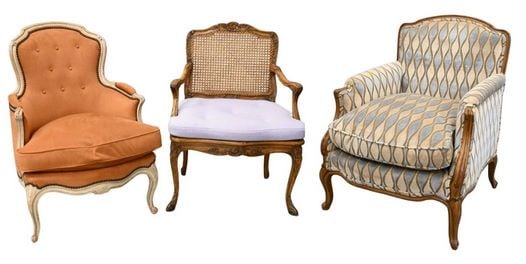 Three Louis XV Style Chairs