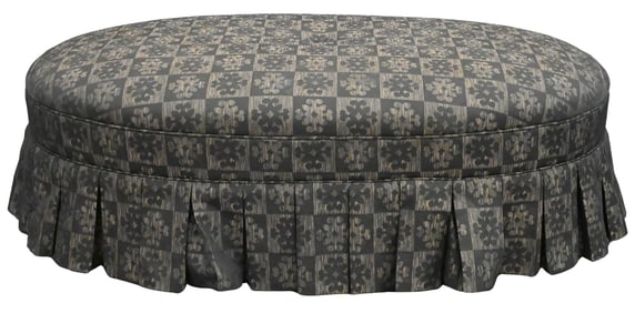 Oversized Upholstered Ottoman by Hickory Chair Company