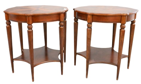 Pair of Butler Bainbridge Round Side Tables