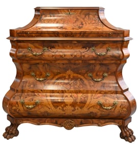 Contemporary Marquetry Inlaid Desk