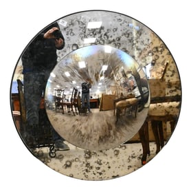 Arteriors Distressed Round Convex Mirror