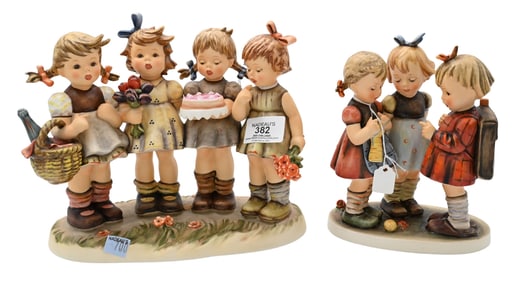Two Large Hummel Figural Groups