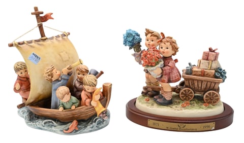 Two Large Hummel Figural Groups