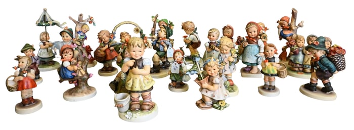 24 Medium and Small Floral Themed Hummels