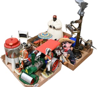 Three Tray Lots of Antique Toys