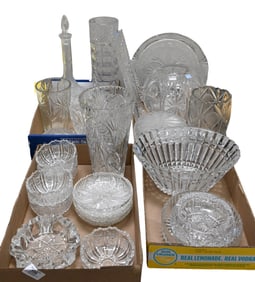 Four Box Lots of Cut Glass