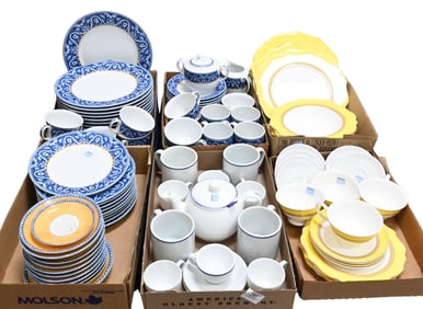 Six Box Lots of Assembled Dinnerware