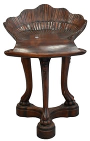 Italian "Grotto" Shell Carved Side Chair