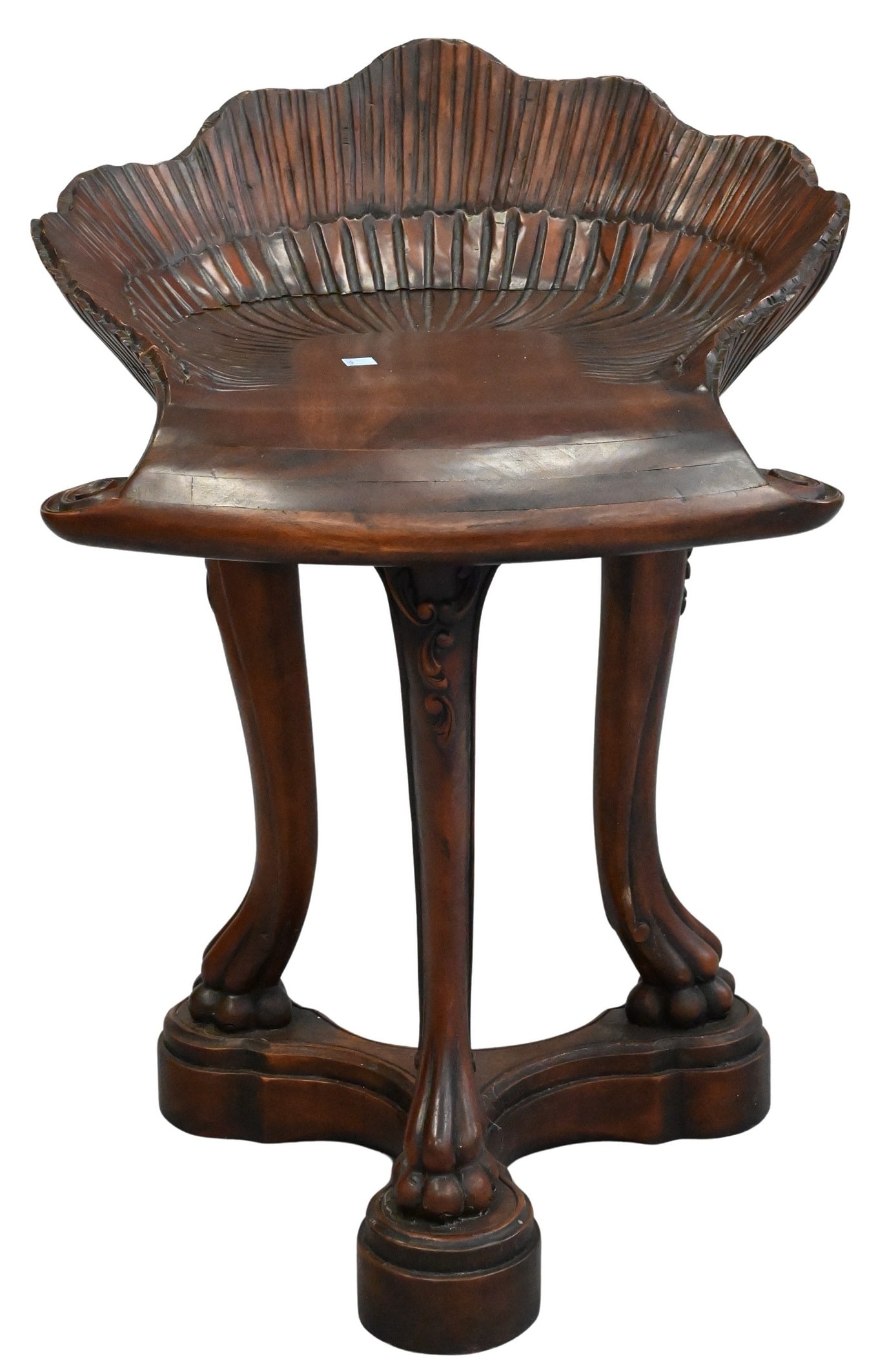 Italian "Grotto" Shell Carved Side Chair (1 of 4)