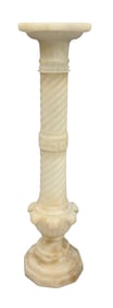 Alabaster Square Top Display Pedestal