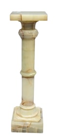 Square Top Onyx Pedestal