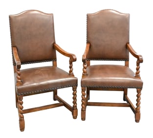 Pair of Stickley "Antiquities Collection" Armchairs