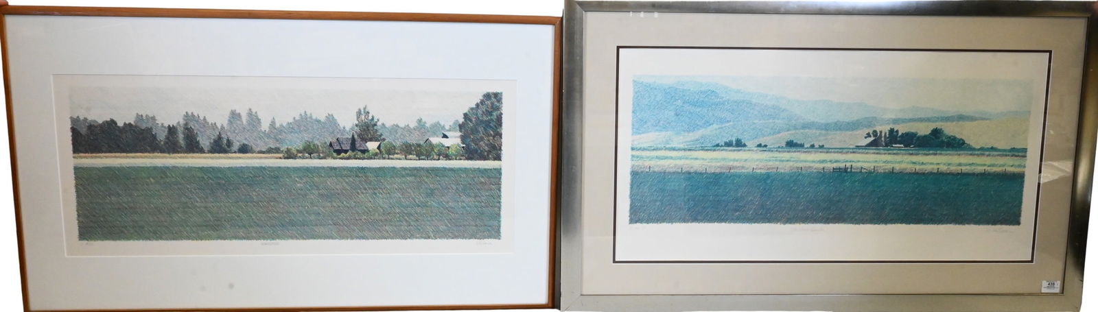 Two Large Mike Pease (American 1930-2007) Framed Landscapes (1 of 5)