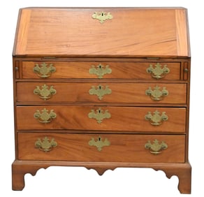 Chippendale Mahogany Slant Lid Desk