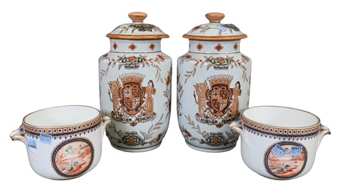 Four Piece Chinese Export Group