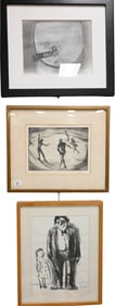 Group of Seven Contemporary Engravings