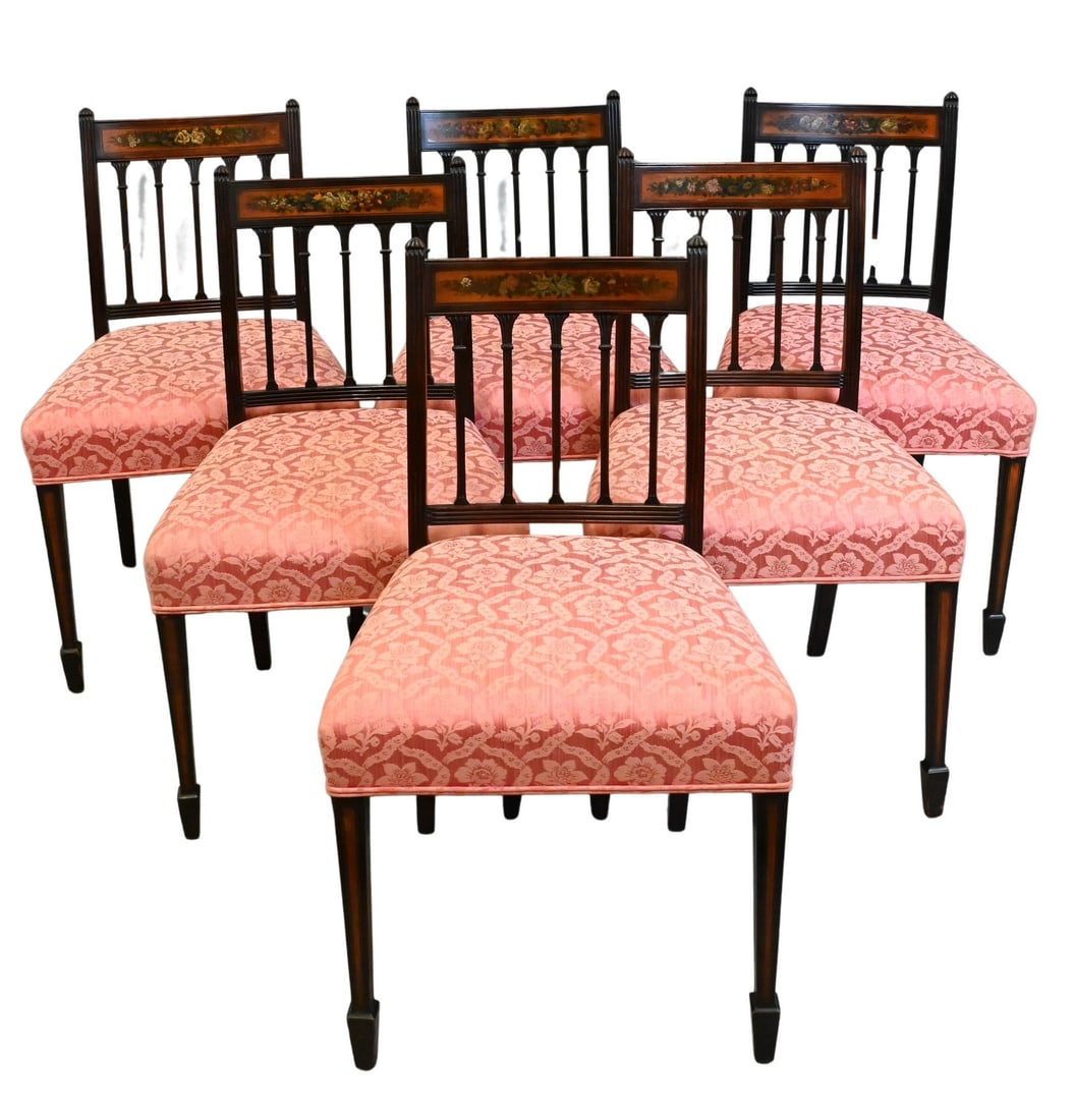 Set of Eight Federal Style Side Chairs (1 of 7)