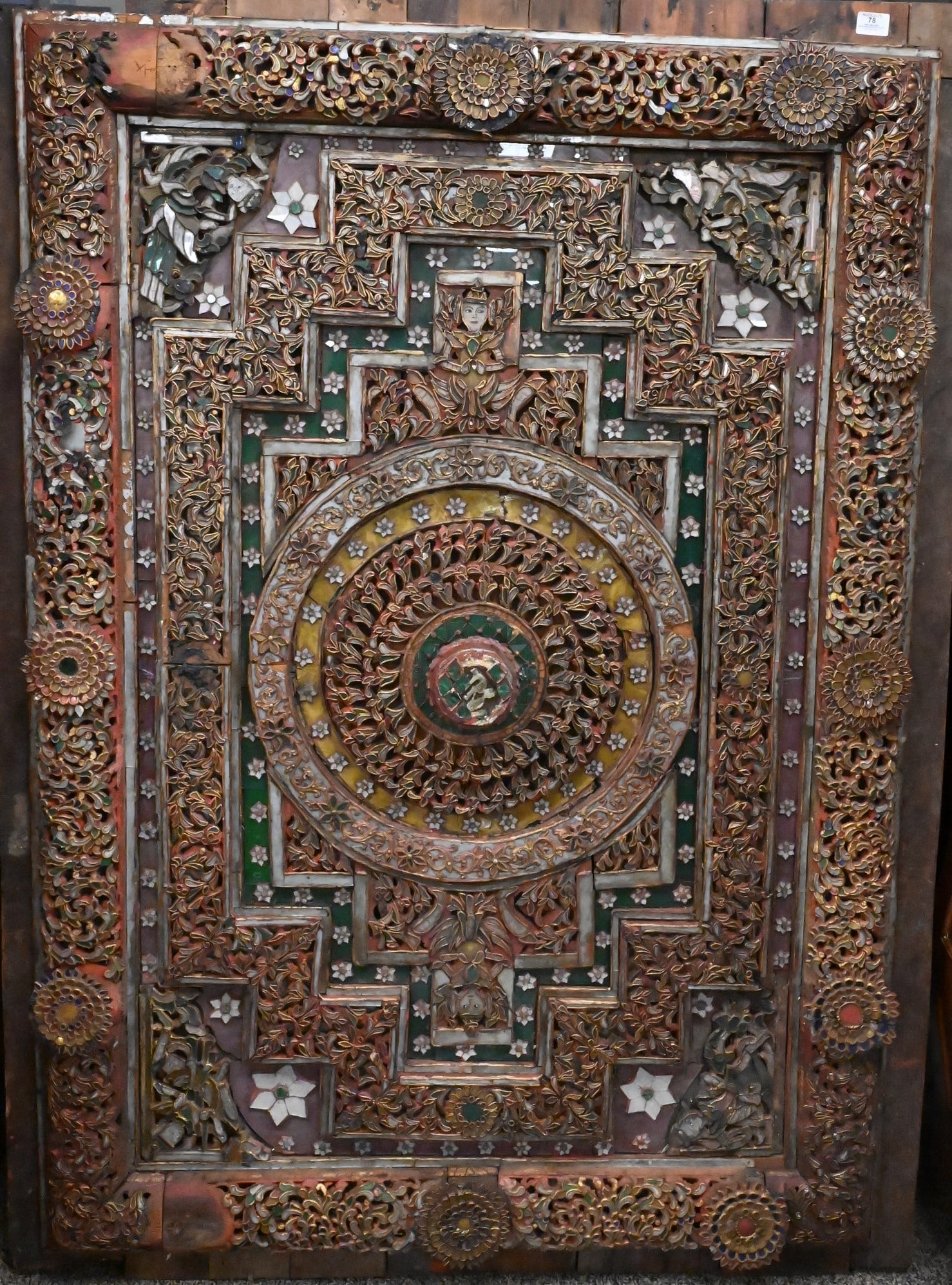 East Asian Carved Temple Panel
 (1 of 5)