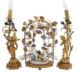 Three Piece French Gilt Mantle Group (1 of 9)