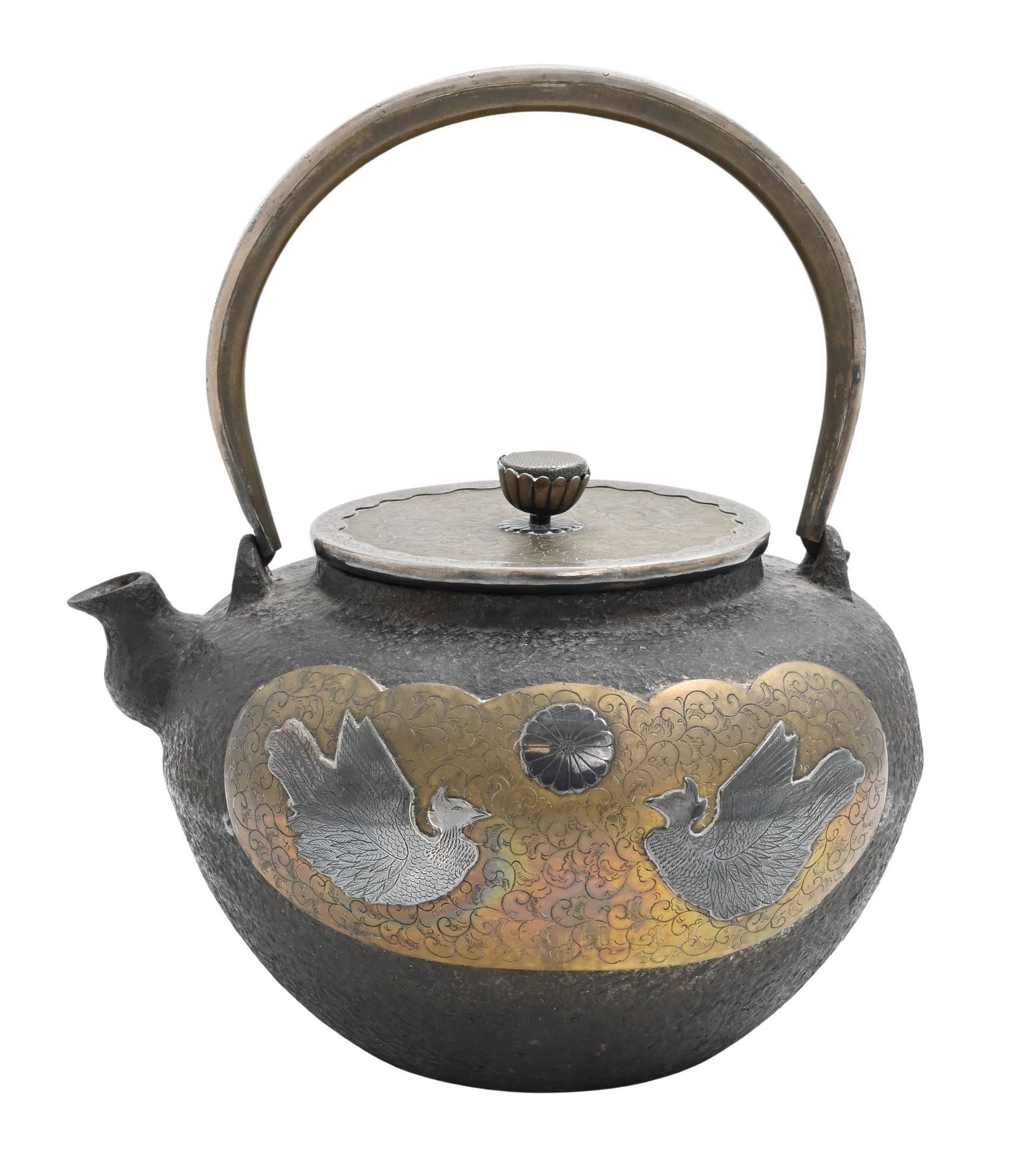 Japanese "Tetsubin" Cast Iron Kettle (1 of 6)