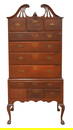 Chapin School Chippendale Cherry Highboy