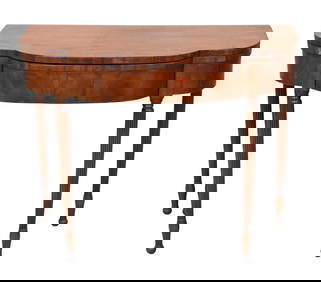 Federal Mahogany D Form Games Table (1 of 6)
