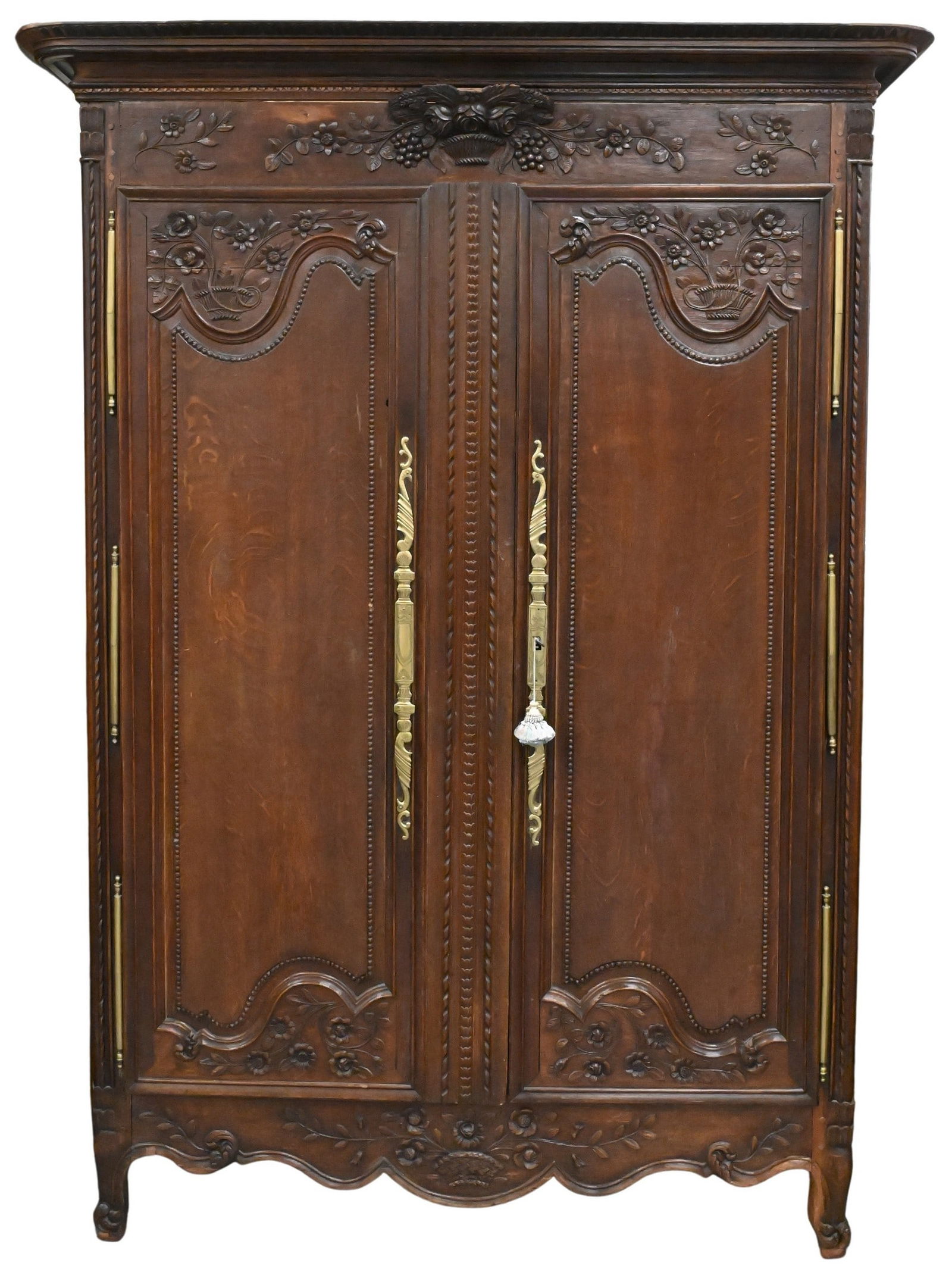 Louis XV Oak Armoire (1 of 7)