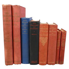 Six H.G. Wells First Edition Books (1 of 6)