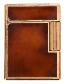Vintage St Dupont Lighter with Leather Case
