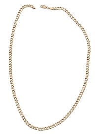 14K Yellow Gold Flat Box Link Chain