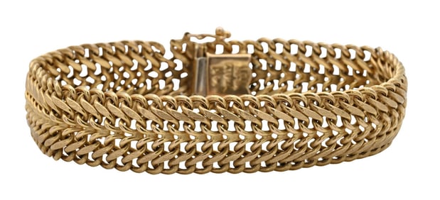14K Yellow Gold Bracelet by Milor