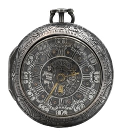 J. Samson, London Silver Fusee Pocket Watch
