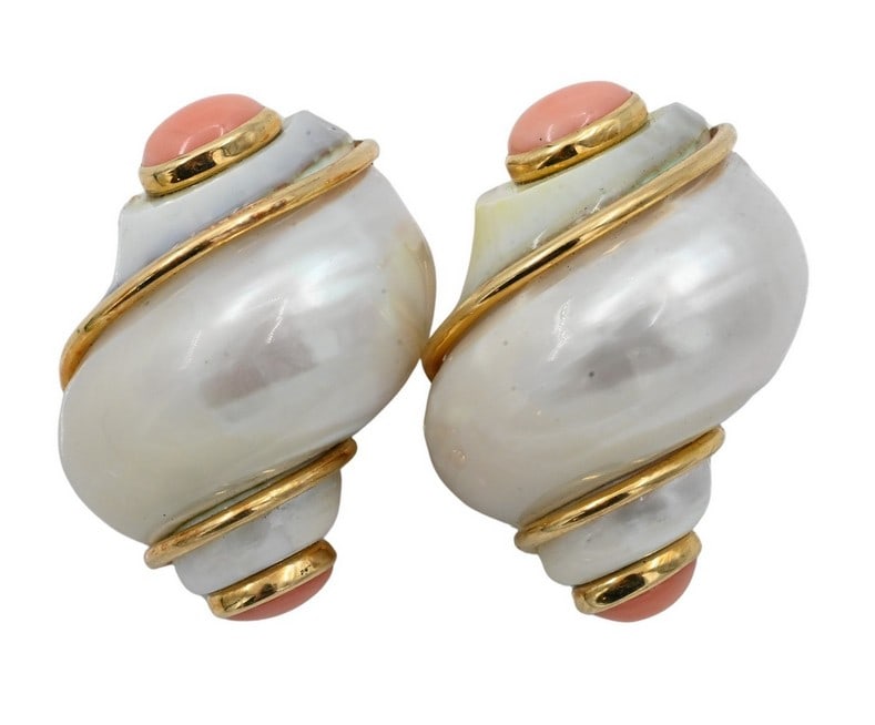 18K Seaman Schepps Turbo Earrings (1 of 6)