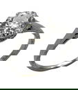 Platinum Ring Set with Center Old European Brilliant Diamond