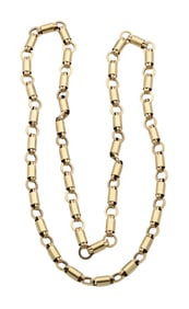 14K Yellow Gold Tiffany and Company Fancy Link Necklace