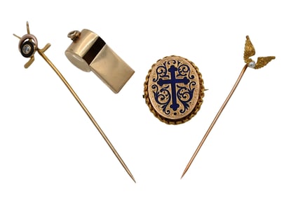 Four Piece 14K Gold Group