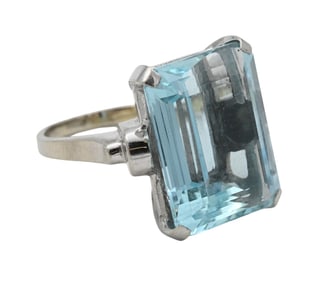 14K White Gold Ring
