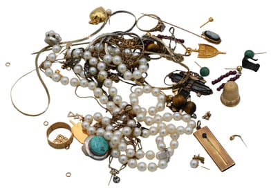 Group of 10K Gold and Gold Filled Jewelry