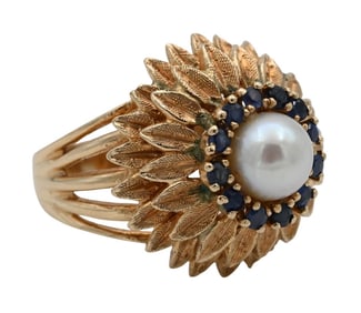 14K Yellow Gold Cocktail Ring