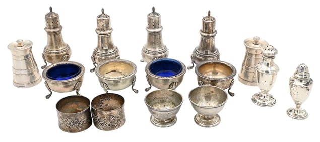 Sterling Silver Group of Salt and Pepper Shakers