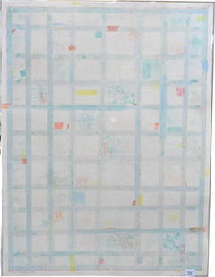 Robert Natkin (American 1930-2010): Robert Natkin (American 1930-2010) Untitled Stripes, 1979 Embellished lithograph in colors, edition 7/75 Signed and dated lower left "Natkin 1979" 39 1/2" x 30"