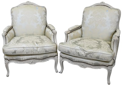 Pair of Custom Louis XV Bergeres